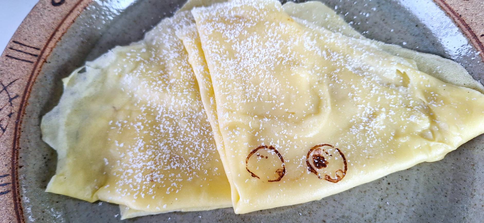 スフレパンケーキとシマエナガの焼き印